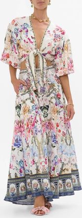 Camilla Maxi Circle Skirt In Monserrate Magic