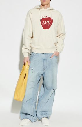 A.P.C. Hoodie, Mens, Cream