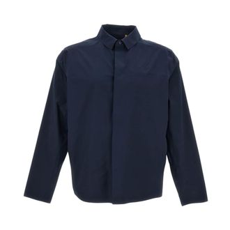 K-Way K-Way, Light Jackets, male, Blue, Size: L Sharrie Tech Overshirt