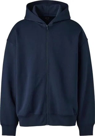 Uniqlo Uniqlo Sweat Oversized Full-Zip Hoodie Navy 485735-69