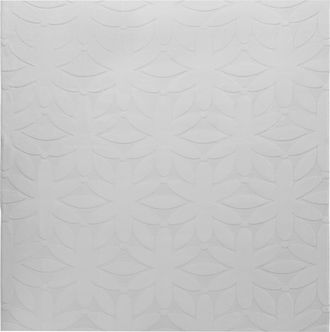 Beliani Alfombra Cuadrada Decorativa De Jacquard 160 Cm Gris Claro Hood