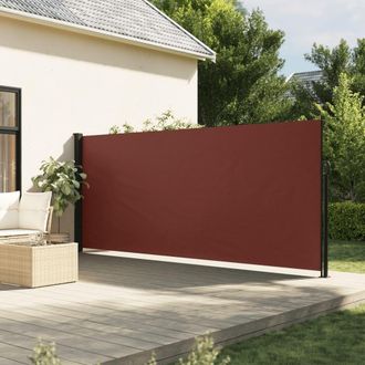Berkfield Home Retractable Side Awning Brown 180x600 cm