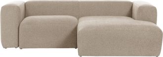 K Home 2,5-Sitzer Ecksofa Klocks mit Chaiselongue - Beige