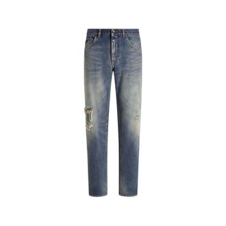 Dolce & Gabbana Slim-fit Jeans - male - Dolce & Gabbana - Slim Fit Jeans - Blue - XL - Jeans