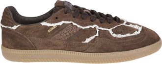 Alohas Crochet Brown Suede Gum-Sole Sneakers