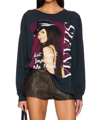 Daydreamer Shania Twain Graphic Tee In Vintage Black