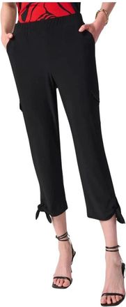 Joseph Ribkoff Cropped broek - Dames - Vrijetijds broeken - Zwart - 2XL - Broeken