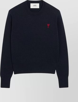 Ami merino wool crewneck jumper