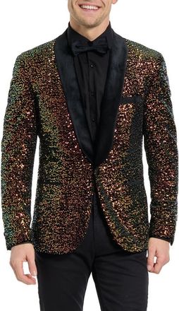 OppoSuits Amber Sequins Dinner Jacket in Sequins Multi at Nordstrom, Size 40