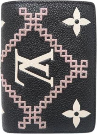 Louis Vuitton Pre-owned Bi-fold Portemonnee - Dames - Vintage Accessoires - Zwart - ONE Size - Leer - Vintage