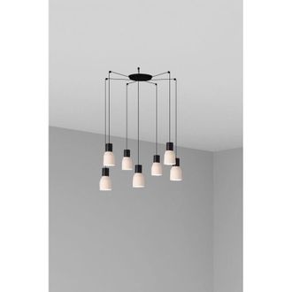 Faro Barcelona Faro Kombo - L&aacute;mpara De Techo Colgante Cluster Beige, E27