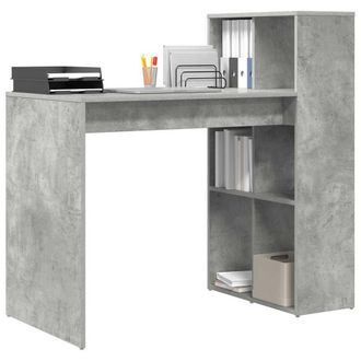 Berkfield Home Modern Writing Desk Concrete Grey Engineered wood with a concrete