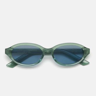 Retro Superfuture Sunglasses Parola Sage Os4 Green/Blue Gradient Unisex