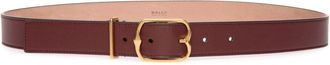 Bally buckled leather belt - women - Calf Leather - 75 - Brown