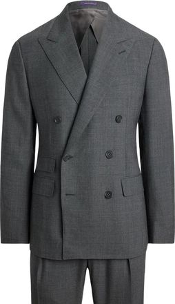 Ralph Lauren Purple Label Blazer doppiopetto sartoriale - Grigio