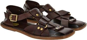Versace Souvenir Fisherman Sandal in Burnt-Gold at Nordstrom, Size 11Us