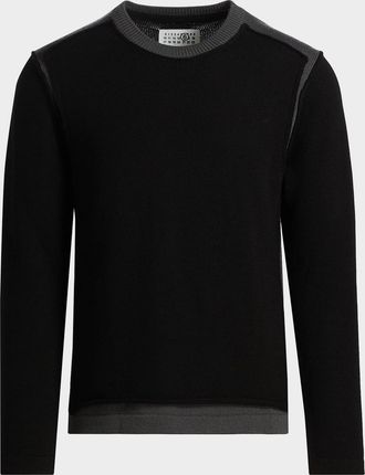 Maison Margiela Men & apos;s Crewneck Wool Sweater