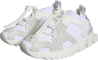 Dolce & Gabbana Womens White Mesh Sorrento Trekking Sneakers Shoes