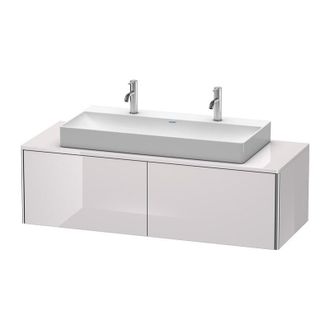 Duravit Duravit Xsquare Mueble De Pared 140,0 X 54,8 Cm, 2 Cajones, Para Lavabo Vero Air 235010, Color (frente/cuerpo): Laca Blanca Lila Alto Brillo - Xs4905m
