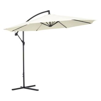 OUTSUNNY Sombrilla de jard&iacute;n 300x300x250 cm beige