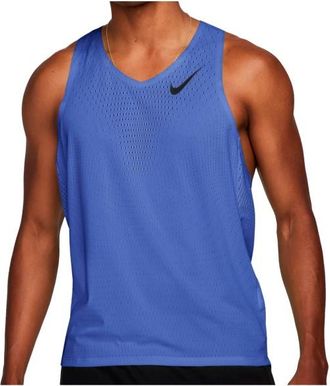 Nike Dri-Fit ADV Aeroswift Singlet Laufshirt f&uuml;r Herren | blau