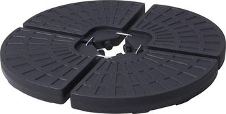 Basics Base Negra Para Sombrilla 4 Piezas, 48 X 48 X 7,5 Cm