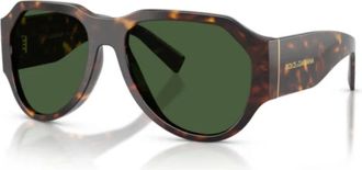 Dolce & Gabbana Dg 4504 Zonnebril - unisex - Zonnebrillen - Bruin - 58 MM - Nylon - Accessoires