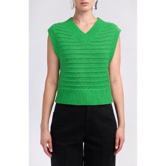 Derek Lam Bryce Sweater Vest in Online Lime at Nordstrom, Size X-Small