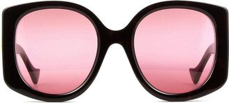 Gucci Butterfly Full Rim Sunglasses - Black