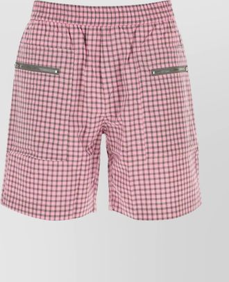 Gimaguas cotton embroidered knee-length bermuda shorts