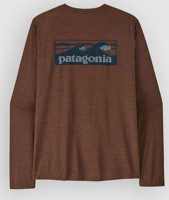 Patagonia Cap Cool Daily - Boardshort Logo Longsleeve marr&oacute;n