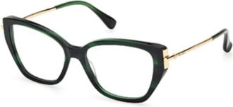 Max Mara Optisch Montuur - unisex - Brillen - Groen - 55 MM - Accessoires
