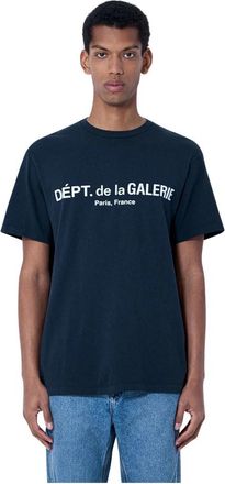 Gallery Dept. Logo-Print Katoenen Jersey T-shirt - Heren - T-shirts - Zwart - 2XL - Katoen - Tops