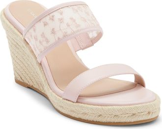 Stuart Weitzman Lily Espadrille Wedge Slide Sandal in Light Blush at Nordstrom Rack, Size 10.5