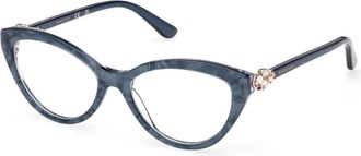 Guess Cat-eye Optisch Montuur - Dames - Brillen - Blauw - 52 MM - Accessoires