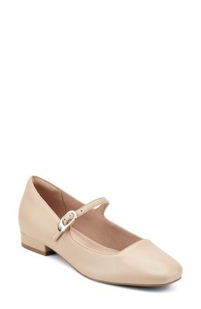 Rockport Niya Mary Jane Flat in Light Natural at Nordstrom, Size 9.5