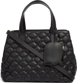 L.k. Bennett Juliette Quilted Leather Tote in Black at Nordstrom, Size One Size Oz