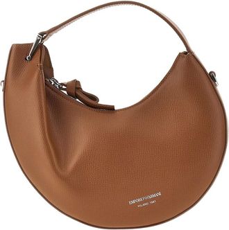 Emporio Armani Mini borsa Hobo 1981 in pelle - - Bags - Donna - Marrone - ONE SIZE