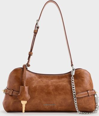 Charles & Keith Delfina Chain Side-Belt Shoulder Bag