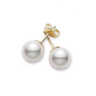 Mikimoto Mikimoto White Akoya 5-5.5mm A Pearl Studs - PES501K