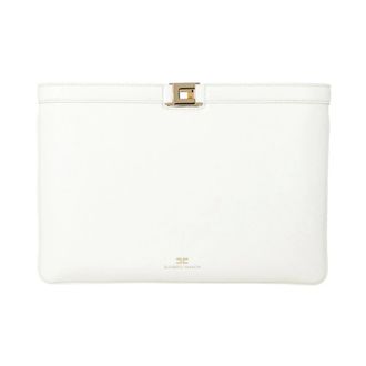Elisabetta Franchi Clutches, female, Beige, Size: ONE SIZE Avorio Clutch Bag