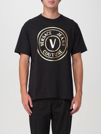 Versace Jeans Couture Zwarte Katoenen T-Shirt