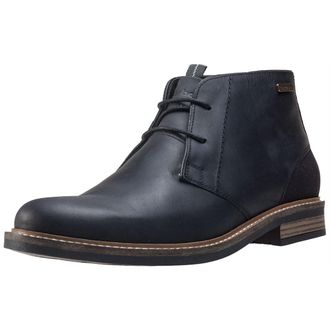 Barbour Mens Readhead Office Smart Ankle Shoes Leather Chukka Boots - Black - 10.5