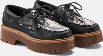 Timberland Stone Street wedge bootschoenen in leer