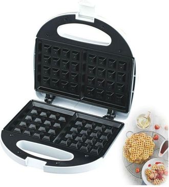 Trade Shop Trade Shop - Macchina Per Cialde A Cuore Piastra Waffle Acciaio Waffel Waffle Wafer 750w