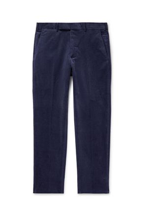 Ermenegildo Zegna Slim-Fit Tapered Cotton and Cashmere-Blend Corduroy Suit Trousers