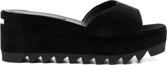 Stella McCartney Velvet Platform Sandals