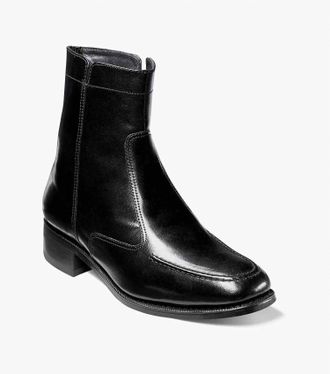 Florsheim Mens Essex Moc Toe Zipper Boot In Black