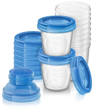 OEM Juego De Recipientes Para Alimentos Avent Philips Via Con Cuchara, 20 Piezas Scf721/20