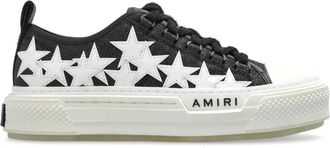 Amiri Sneakers Glitter Stars Court Low - Dames - Sneakers - Zwart - 38 EU - Leer - Schoenen